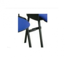 Jeu de 2 pièces d'accrochage réglables en PVC noir pour chaises 4 pieds