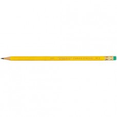 Caran d'Ache® - Crayon graphite FSC vernis jaune - avec gomme - HB - 1 blister à 4