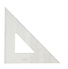Akryla® - Equerre géométrique en verre acrylique tranparent - 60 ° 37 cm - sans graduation