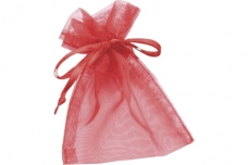 Krnorr Prandell® - Sachet d'emballage organza avec ruban de fermeture - diension 13 x 10cm - rouge clair
