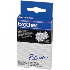 Brother® - Tc série - P-Touch - Cassettes de rubans brillant - 12mm x 7.7m - noir sur jaune