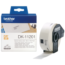 Brother® - Ptouch DK-11201- Etiquette adhésive pour adresse standard - dimension 29 x 90mm - 1 rouleau à 400