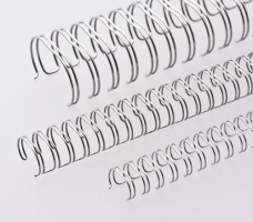 GBC WireBind Drahtbinder. 12,5mm 4400698 3:1, silber 25 Stück