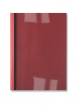 GBC - LeatherGrain - Couvertures pour reliure thermique - format A4 - capacité 15 feuilles - rouge