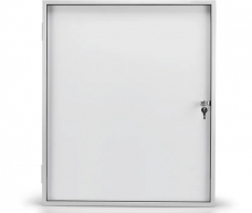 Magnetoplan® - Vitrine d'affichage magnétique d'intérieur - cadre en aluminium - porte battante en verre - capacité 4 x A4