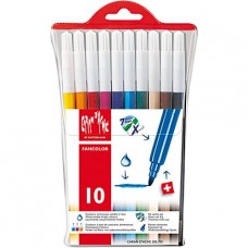 Caran d'Ache® - Fancolor Maxi - feutres pour le dessin - pointe ronde extra large - 1 boîte à 10