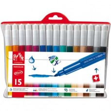 Caran d'Ache® - Fancolor Maxi - feutres pour le dessin - pointe ronde extra large - 1 boîte à 15