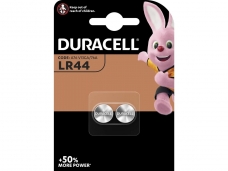 Duracell® - Electronic - Piles alcaline plates bouton - LR44 - tension 1.5V - capacité 105 mAh - 1 blister à 2