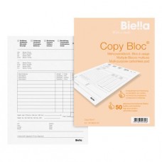 Biella® - Copy-bloc® - Bloc à duplicata multi-usages - format A5 - 50 x 2 all./fr./it./angl.