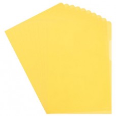 Biella® - Everyday - Chemises transparentes en PP - format A4 - jaune - 100 pièces