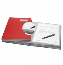 Biella® - Classeur à compartiments - signataire trieur - Format A4 - 10 onglets - rouge