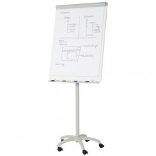 Berec® - Flipchart - Chevalet de conférence avec roulettes - tableau 74 x 100 cm