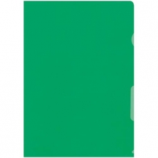 BüroLine® - Chemises en plastique transparentes en PP lisse - format A4 haut - 150 microns - vert