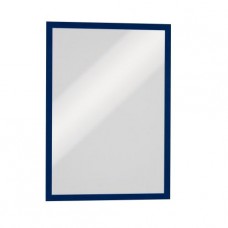 Durable® - Duraframe® - Pochette cadre d'affichage auto adhésif et magnétique - format A3 - bleu - 1 paquet à 2