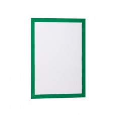 Durable® - Duraframe® - Cadre d'affichage magnétique et auto adhésif - format A4 - vert - 1 paquet à 2