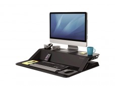 Fellowes® - Station de travail ergonomique assis debout - blanc
