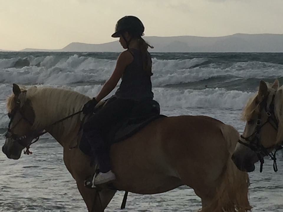 Horseback riding to the beach!