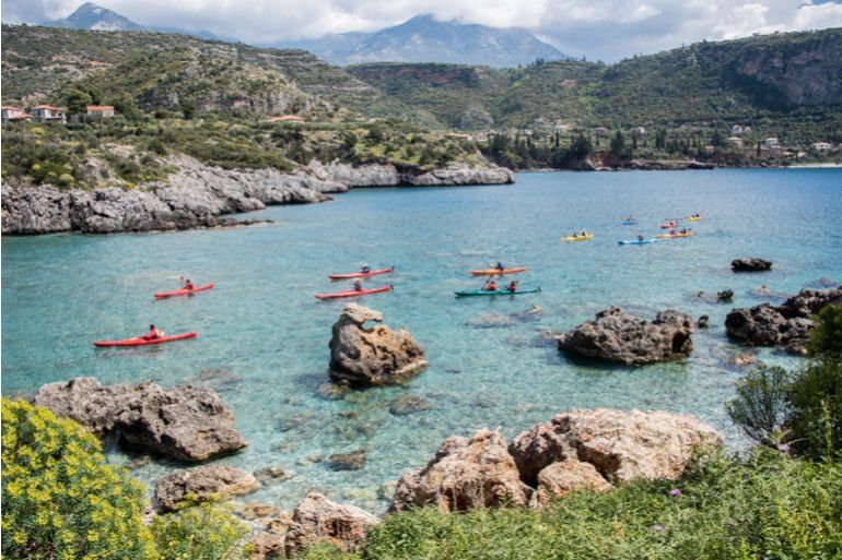 Kalamata Kayaking: 4-hour Sea Kayaking Tour from Kardamyli near Kalamata