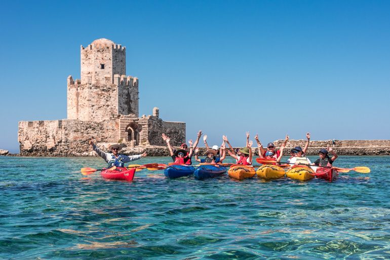 Methoni Kayak Tour: Half-day Κayak Tour from Methoni near Kalamata