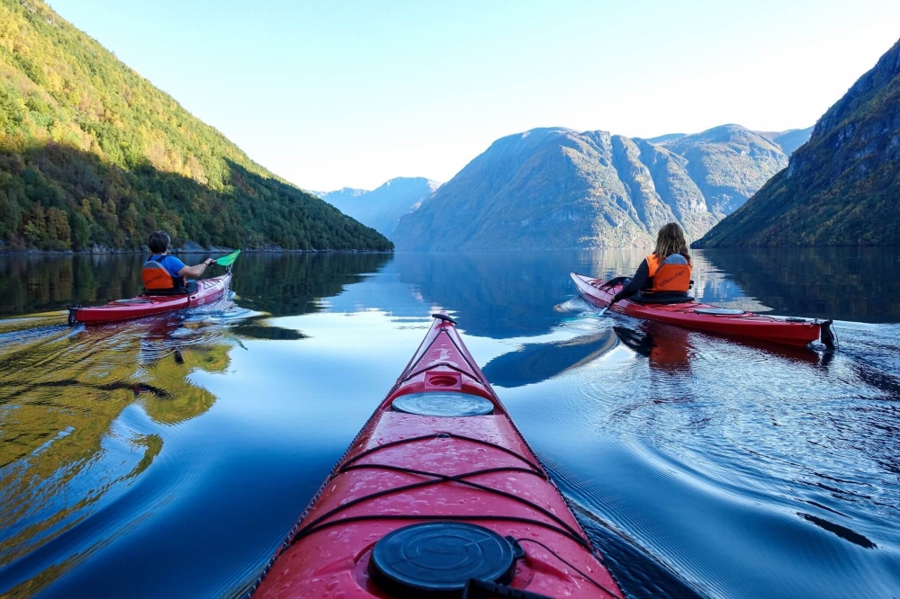 3hour Kayak Ride in Sunnylvsfjorden from Hellesylt