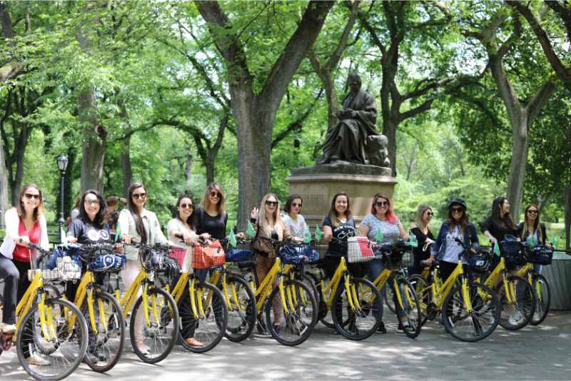 biking in central park