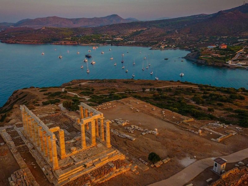 Athens  Sunset Tour Cape Sounion Temple Poseidon