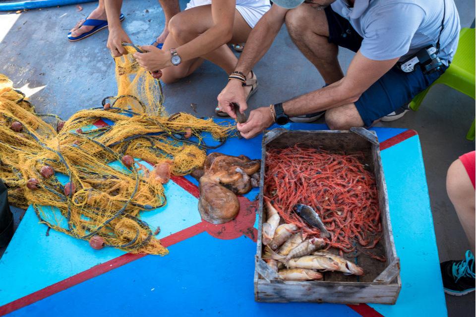 Santorini Fishing Tour: 4-hour Fishing Tour and Fresh Fish Lunch Cooked Onboard