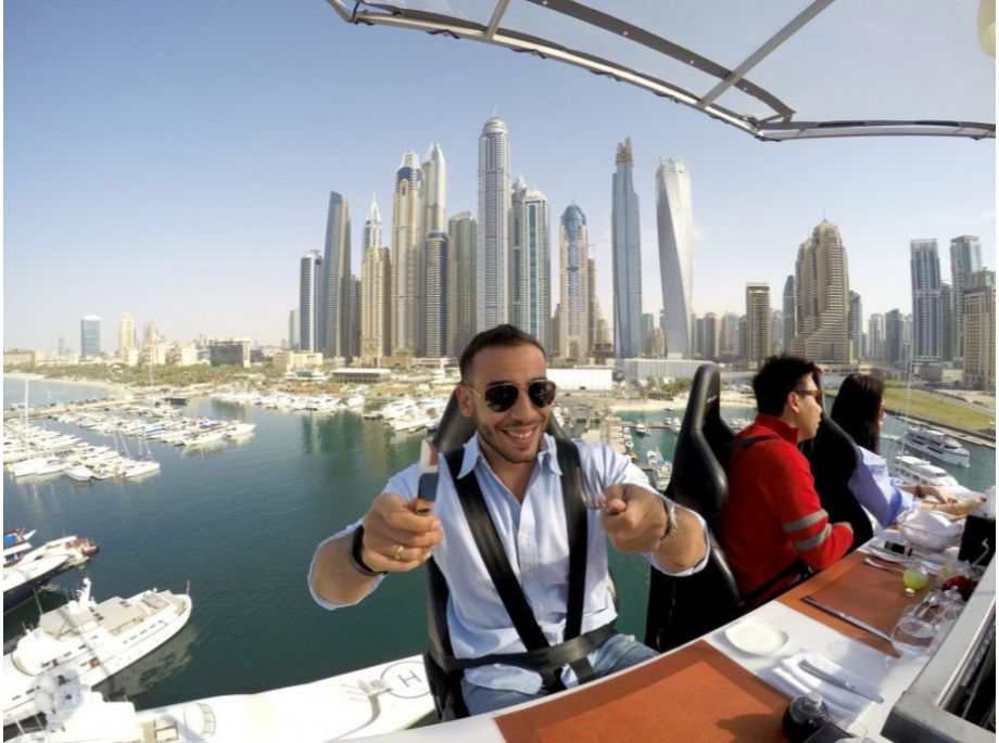 Dubai Dinner in the Sky: 90-minute Exclusive Dubai Dinner in the Sky Experience