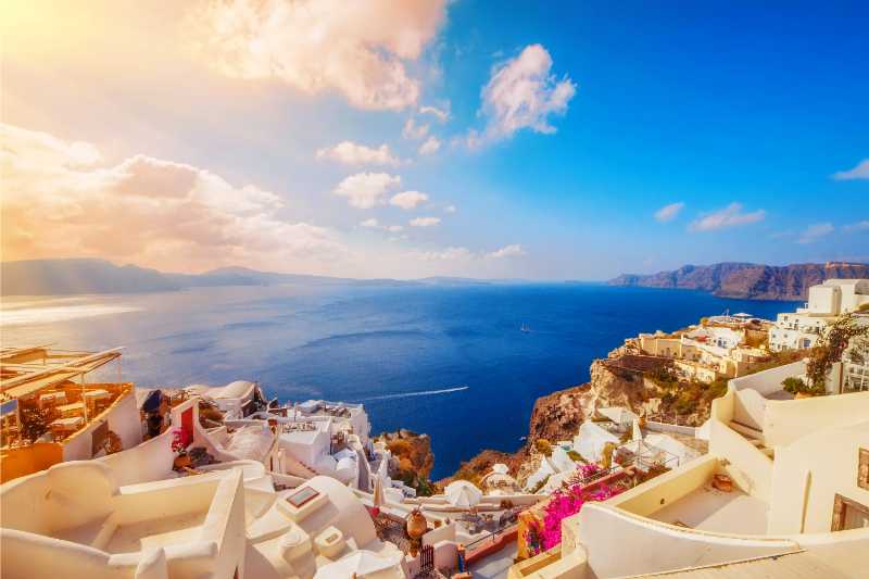 sunset boat trips santorini