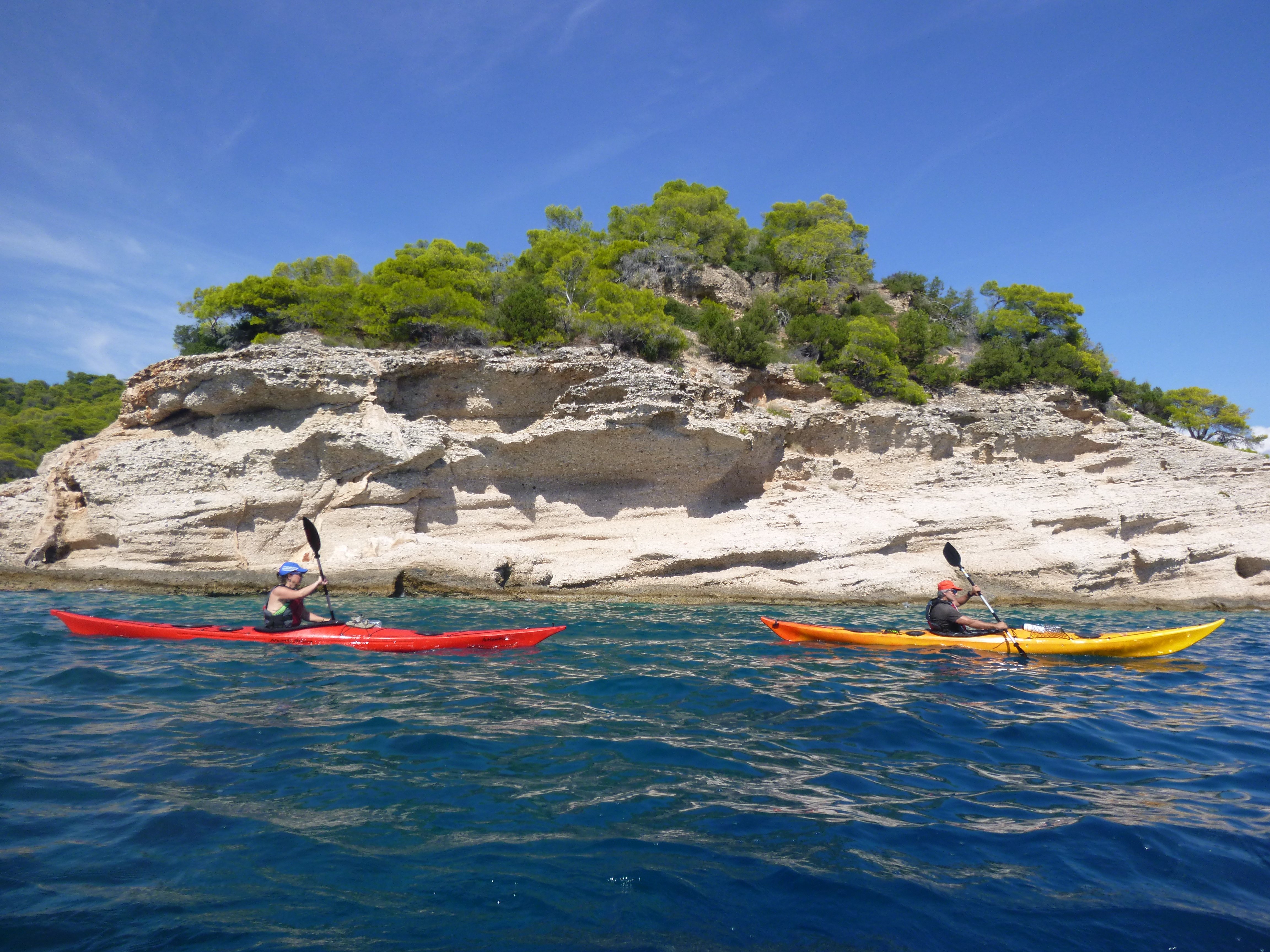 Six days sea kayak tour -The coast line of Argolida 