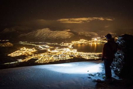 Night Snowshoeing & Aurora Hunting Experience from Alesund