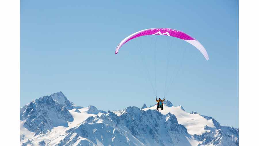 Peak rush: Paragliding the Swiss Alps