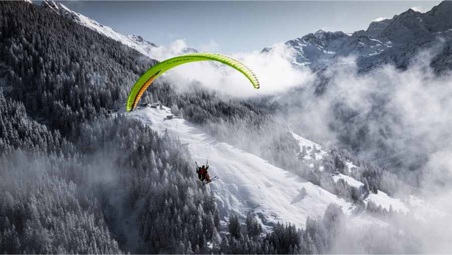 Peak rush: Paragliding the Swiss Alps