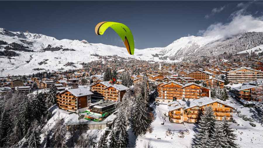 Peak rush: Paragliding the Swiss Alps