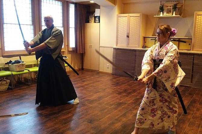 Japanese Sword Demonstration with Tea Ceremony, Japanese Calligraphy and Kimono Fitting Options