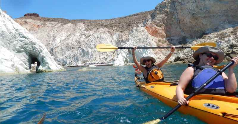 Santorini Kayaking Tour: Round the Lighthouse Full Day Tour