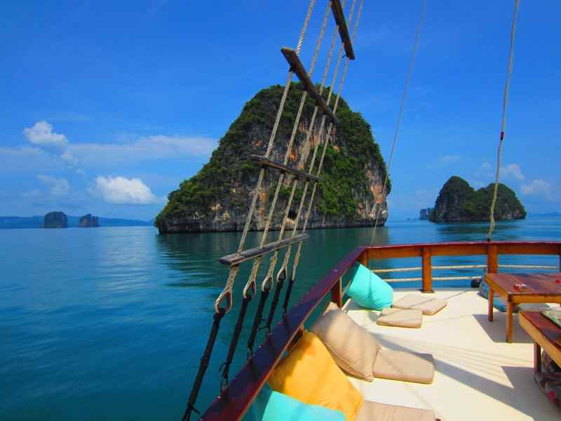 phang nga bay cruise on a private boat