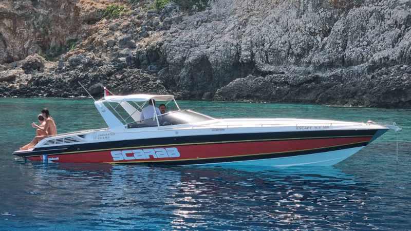 Chania Boat Tour: 3-hour Sunset Powerboat Tour from Chania