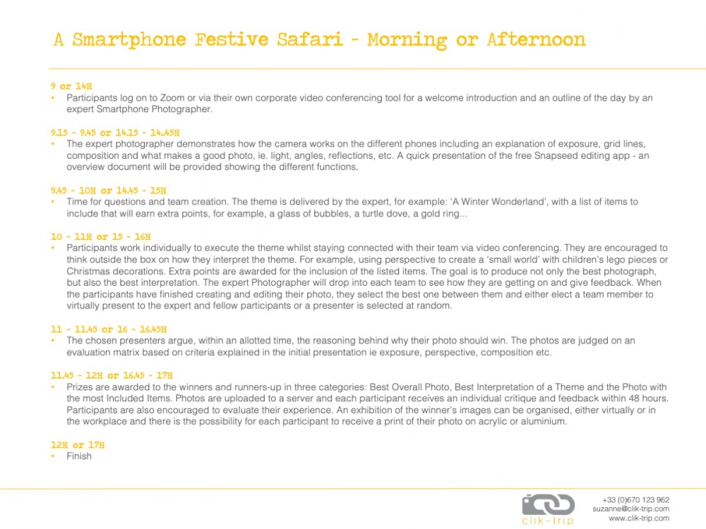 Festive Teambuilding - Half Day Smartphone Safari