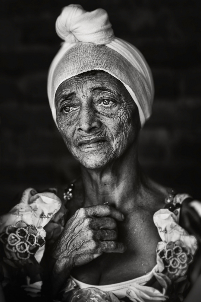 Portrait of an African Colombian woman in Cauca