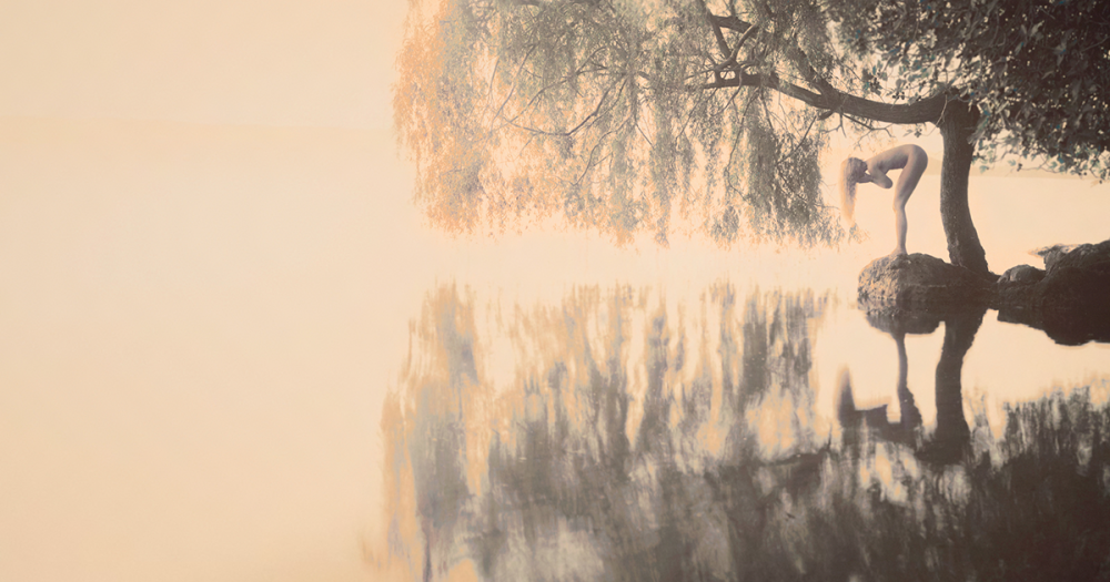 Figure in the landscape. From conception to framed print.