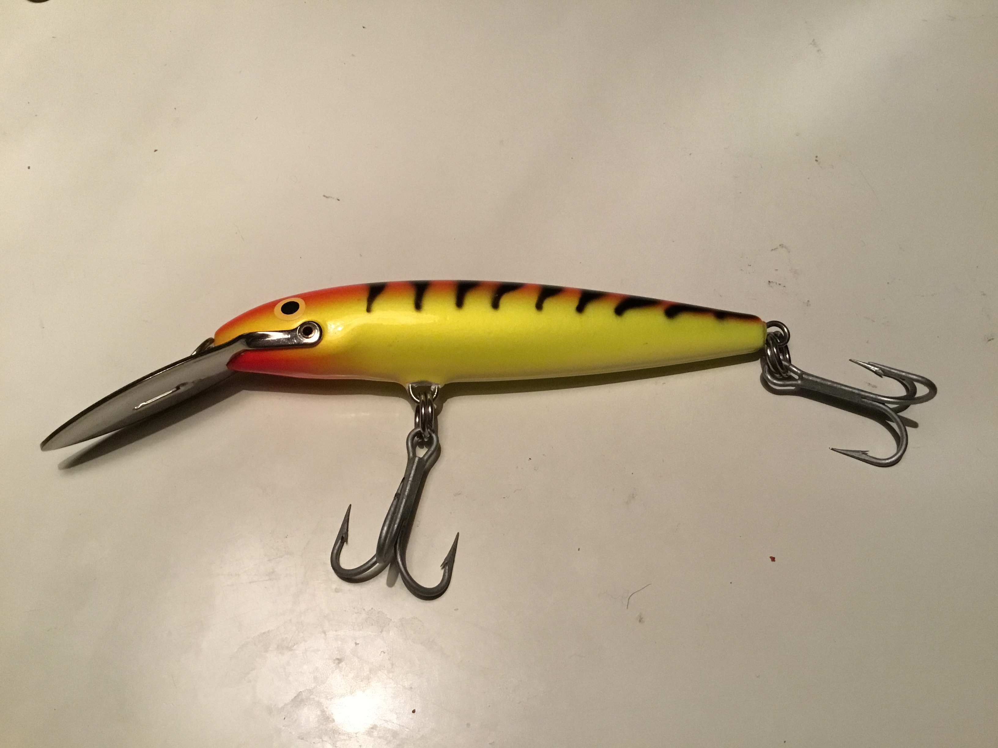 Lot De 4 Leures Rapala Countdown Magnum CD-13GFR-MAG - Vintage - Neufs