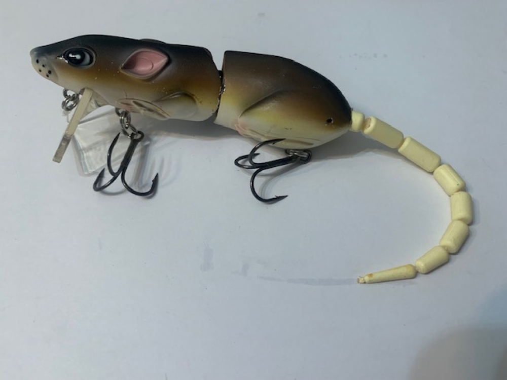 SPRO BBZ-1 Rat Grey Ghost Swimbait Fishing Lure - Foam-Injected Body, Articulating Tail, Includes Extra Tail & Gamakatsu Hooks - View #5