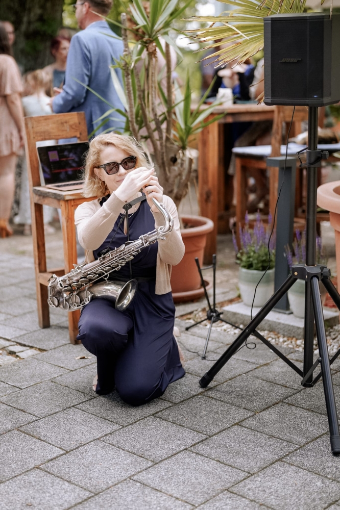 Saxophonistin Simona