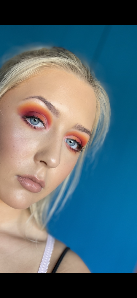 Full face of makeup