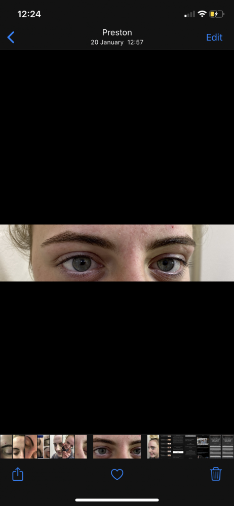 Full face of makeup