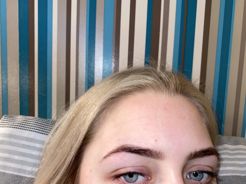 Full face of makeup