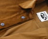 Chemise en velours côtelé marron 