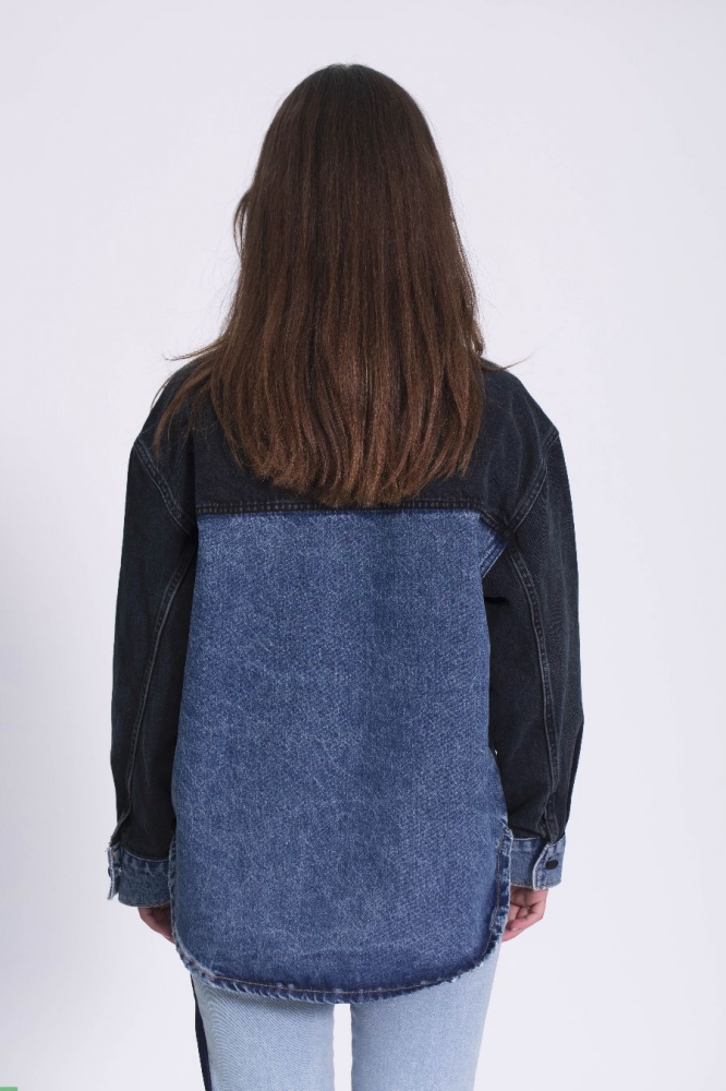 Veste en Jean Charles Noire