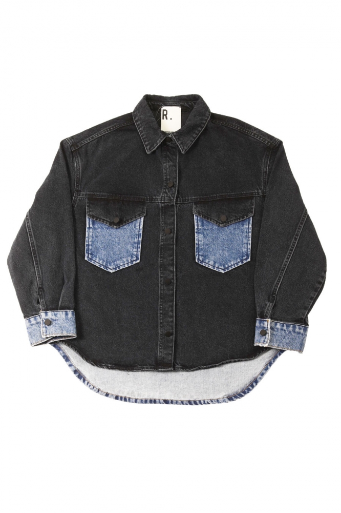 Veste en Jean Charles Noire
